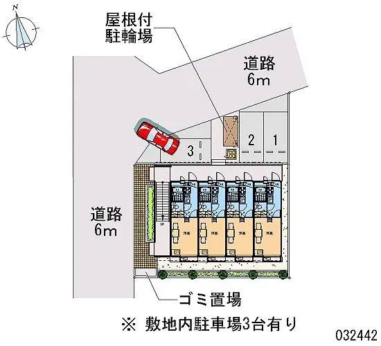 ★手数料０円★鶴ヶ島市脚折町５丁目 月極駐車場